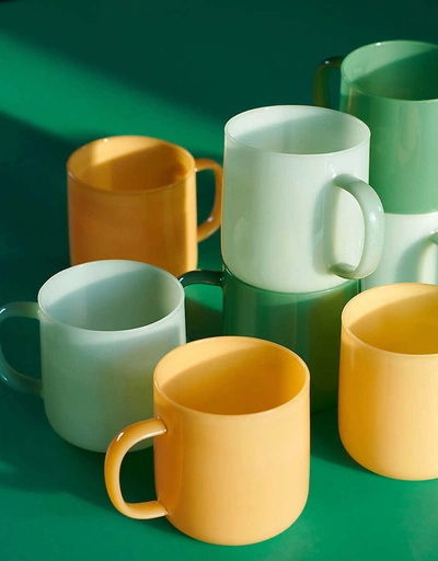 Borosilicate Mug Set Of Two-Jade Yellow