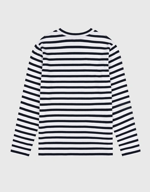 彩虹笑臉長袖T恤-Classic Breton Stripe