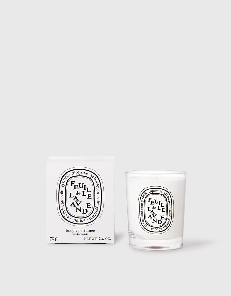 Diptyque Feuille De Lavande Mini Scented Candle 70g (キャンドル