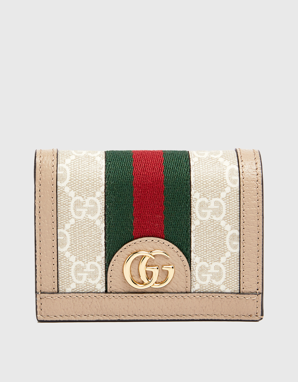 Auth GUCCI Ophidia coin case 644333 beige PVC leather coin purse wallet  [used]