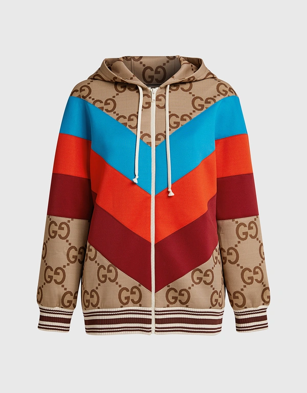 Gucci Jumbo GG Canvas Zip Jacket
