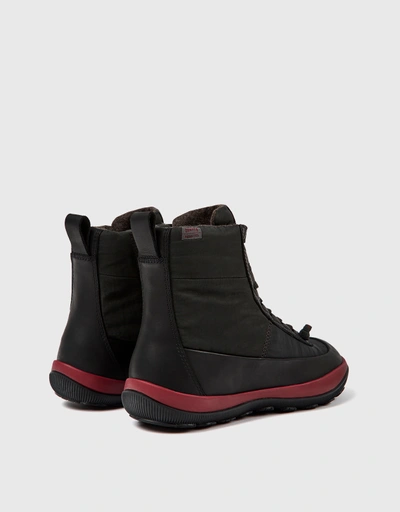 Peu Pista Recycled Nylon Calfskin Ankle Boots 