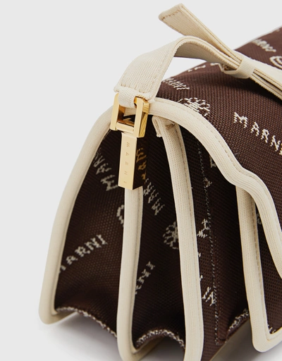Marnigram Trunk Jacquard Pattern Shoulder Bag