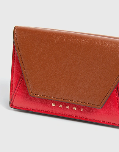 Marni Leather Tri-fold Wallet
