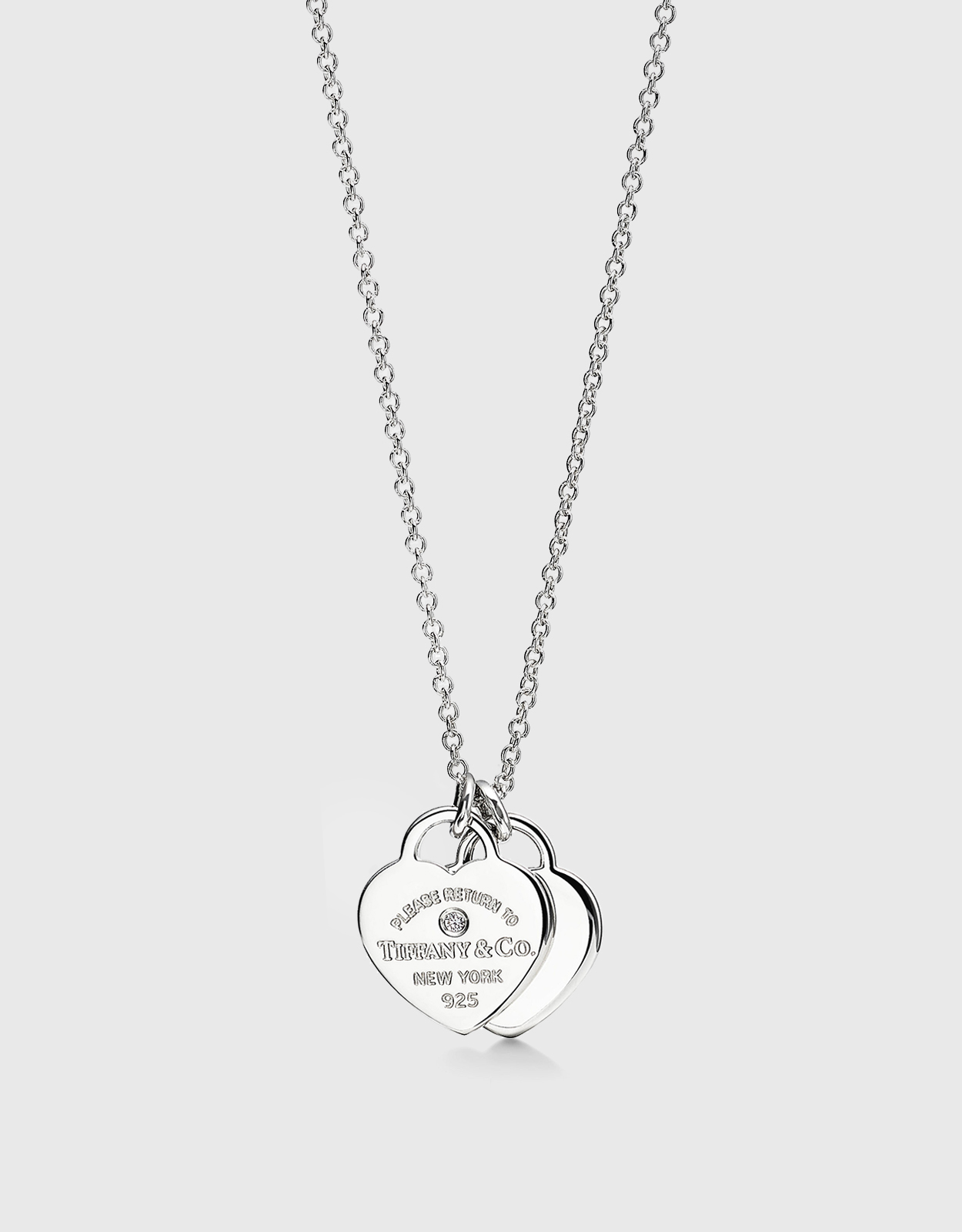 Return To Tiffany & Co. Silver Heart & Mini Key Toggle Heavy Link
