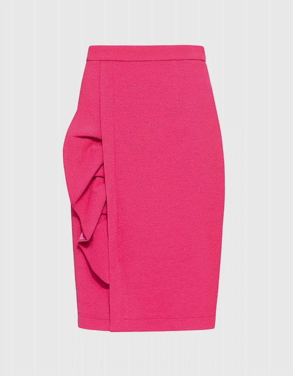 Boutique Moschino Ruffle Side Pencil Skirt