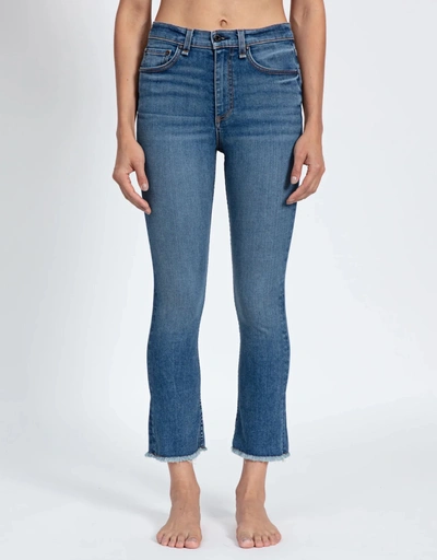 Split High-rised Boot Cropped Jeans-Thaw