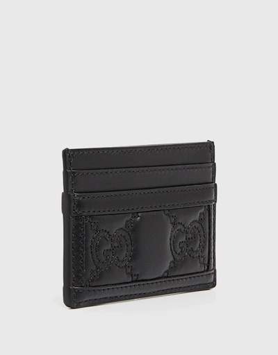 GG Leather Matelassé Card Holder