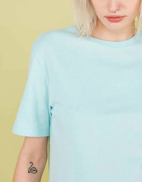 Etre Cecile Rainbow Classic T-Shirt-Clear Water Blue