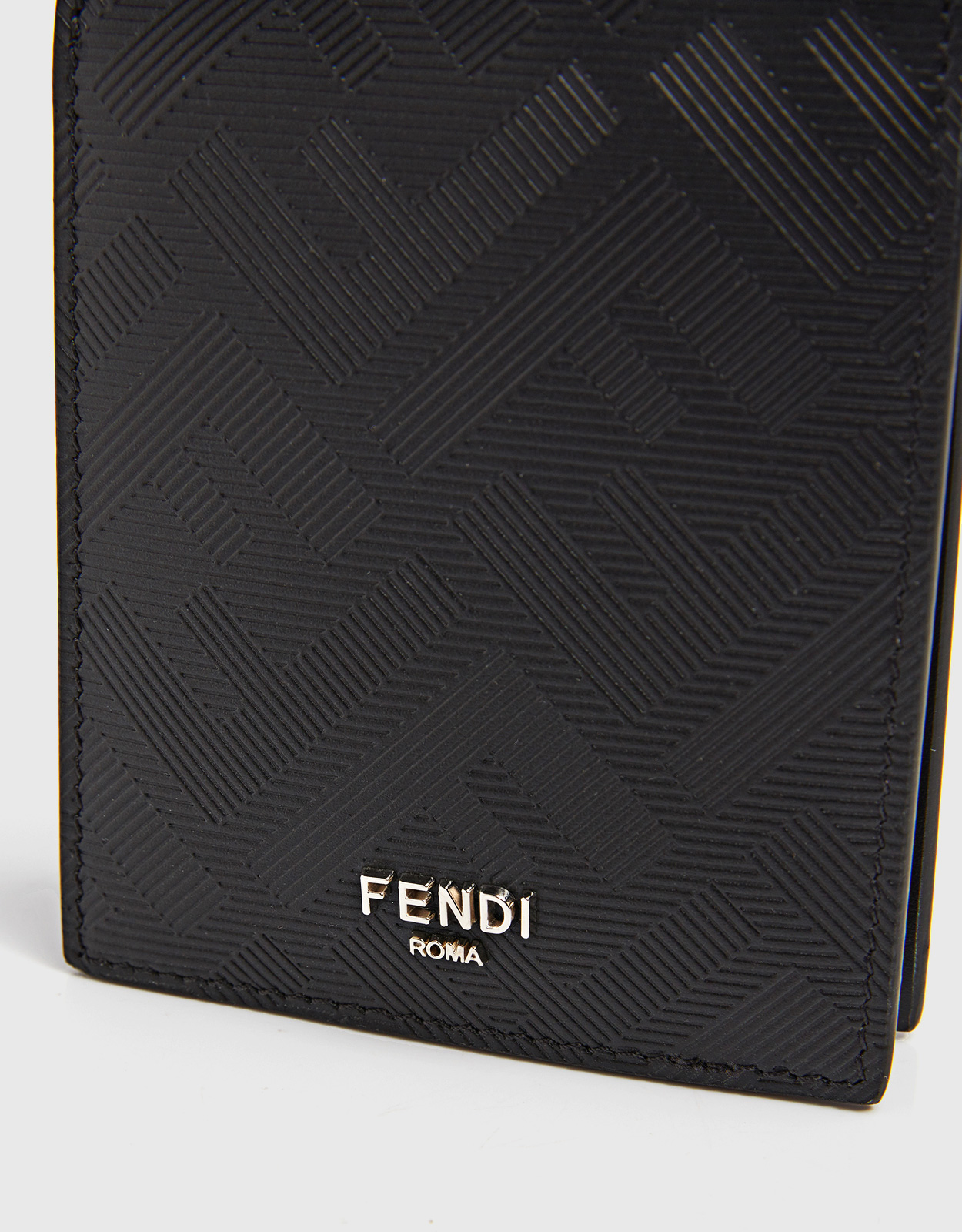 Fendi FF Squared Credit Card Holder in Leather