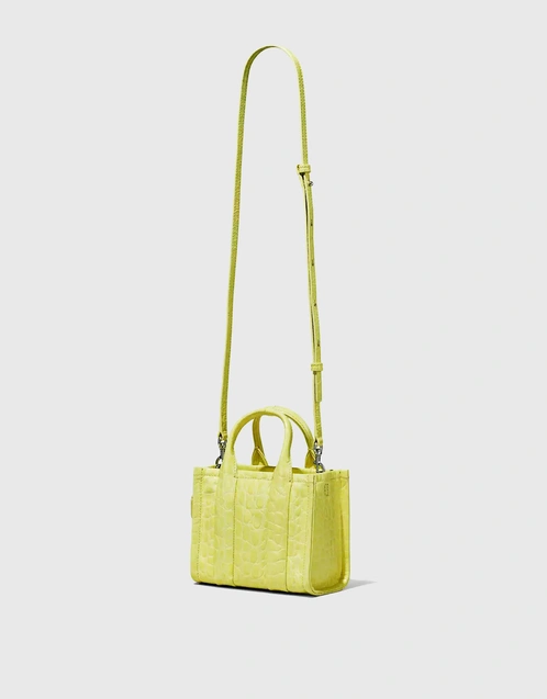 Marc Jacobs The Mini Croc-Embossed Leather Tote Bag Tender Yellow