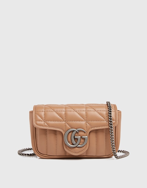 Gucci GG Marmont Super Mini Calfskin Chain Crossbody Bag (Shoulder  bags,Cross Body Bags) 