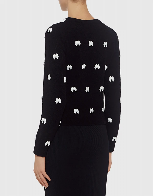 Boutique Moschino All-Over Bow Ties Sweater