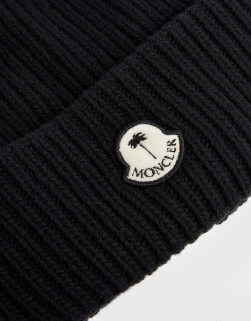 Moncler 羊毛羅紋針織毛帽