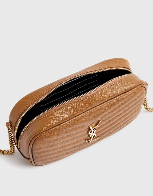 Lou mini bag in grain de poudre embossed leather