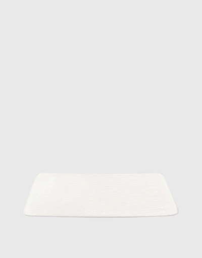 Manufacture Rock Blanc 長方形多功能瓷餐盤 28x17 cm