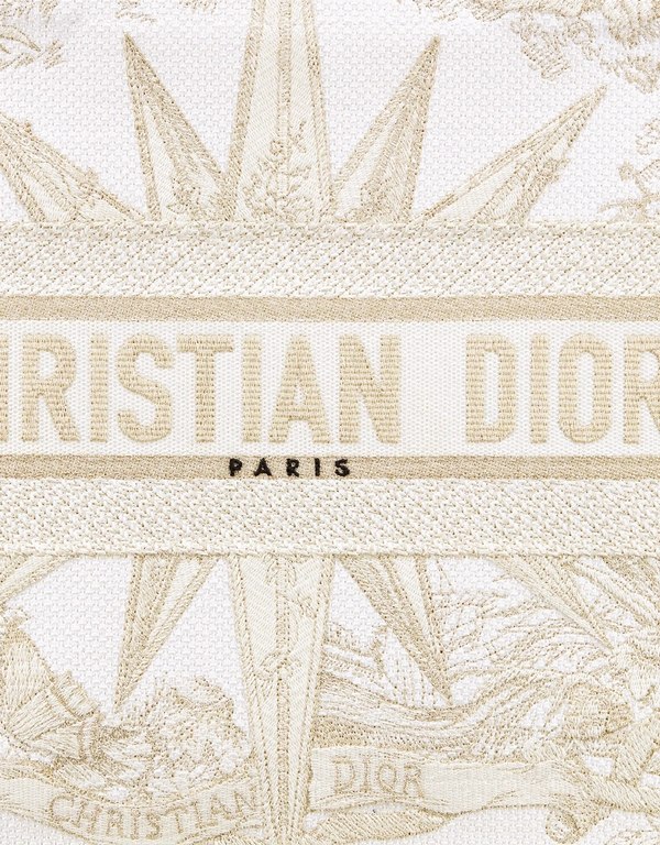 Dior Book Tote 型 Rêve d'Infini 刺繡配金色金屬線托特包