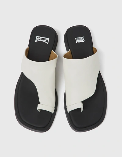 Twins Calfskin Sandal Slides