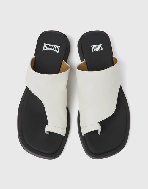 Twins Calfskin Sandal Slides