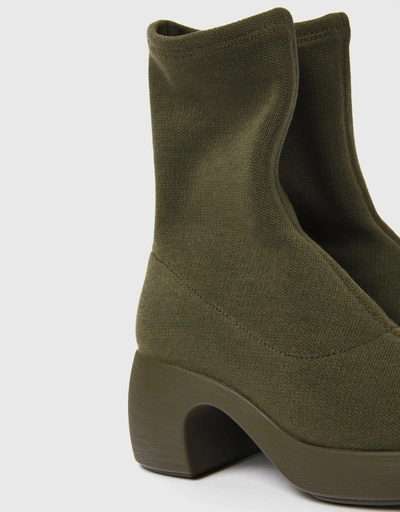 Thelma Fabric Mid-heeled Ankle Boots