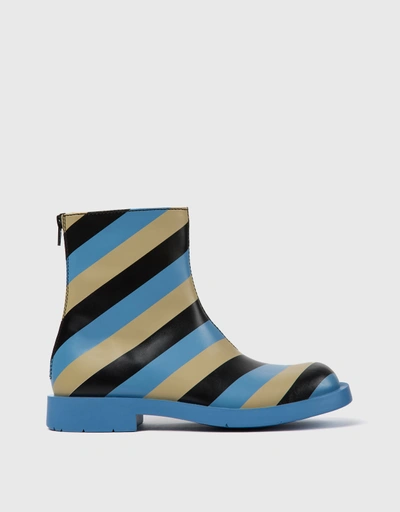 Mil 1978 Calfskin Striped Ankle Boots