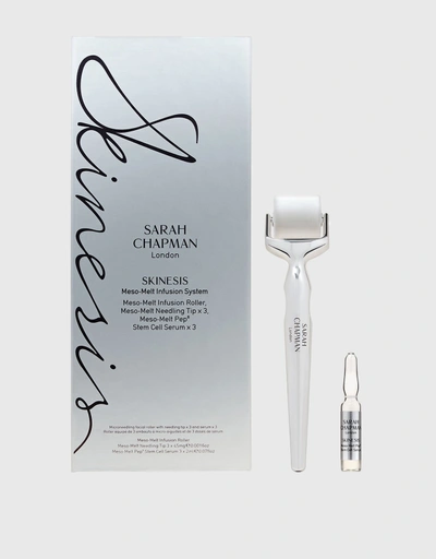 Platinum Meso-Melt Infusion System Facial Roller and Day and Night Serum