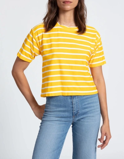 短版T恤-Honey Stripe