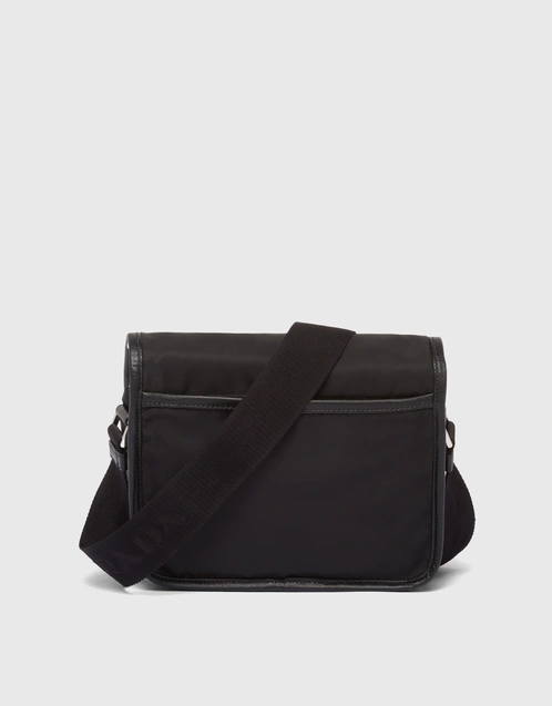 Re-nylon And Saffiano Leather Shoulder Bag