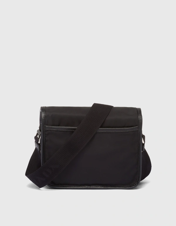Prada Re-nylon And Saffiano Leather Shoulder Bag