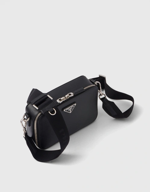 Prada Brique Small Saffiano Leather Crossbody Bag