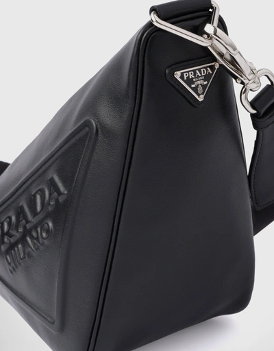 Prada Triangle Leather Shoulder Bag