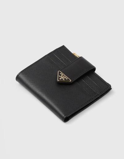 Saffiano Small Leather Wallet