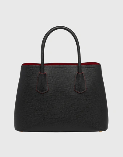 Prada Saffiano Leather Small Double Handle Bag