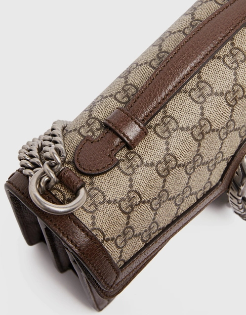 Gucci Dionysus GG Supreme chain wallet Monogram Beige - THE PURSE