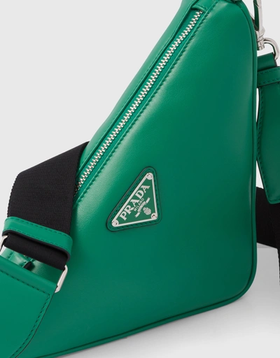 Prada Triangle Leather Shoulder  Bag