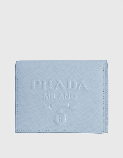 Saffiano Leather Snapped Bi-fold Wallet