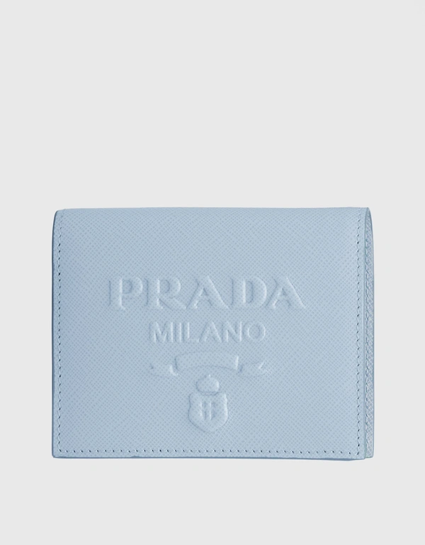 Prada Saffiano Leather Snapped Bi-fold Wallet