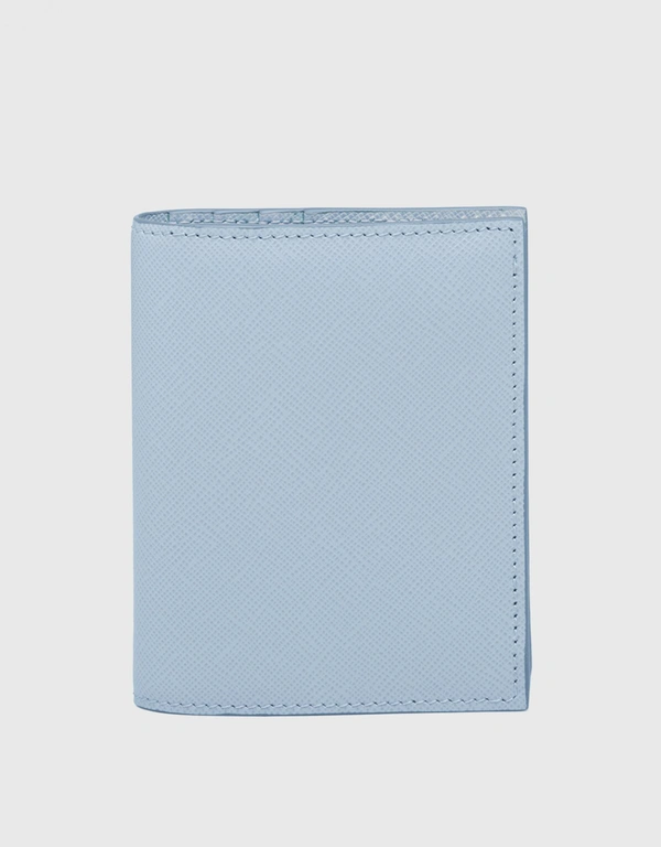 Prada Saffiano Leather Snapped Bi-fold Wallet