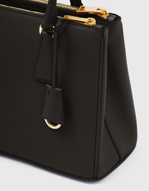 Black Large Prada Galleria Saffiano Leather Bag