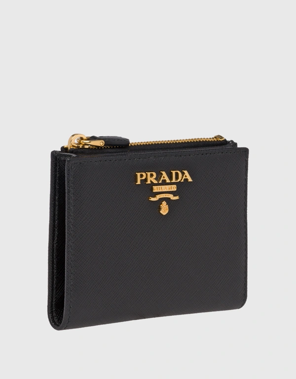 Prada  Saffiano Leather Bi-fold Short Wallet