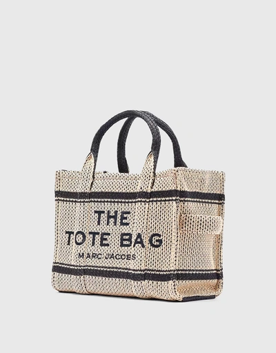 The Medium Straw Jacquard Tote Bag