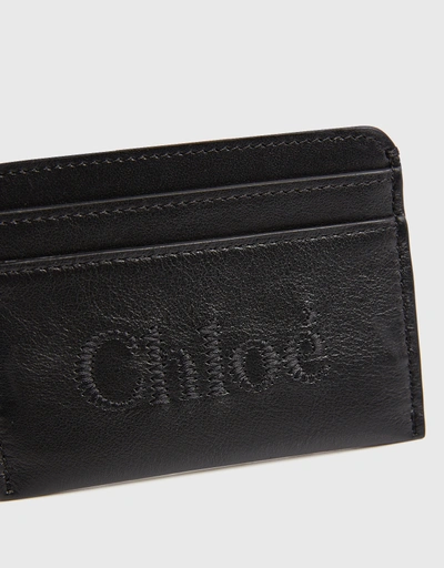 Chloé Sense Shiny Calfskin Card Holder