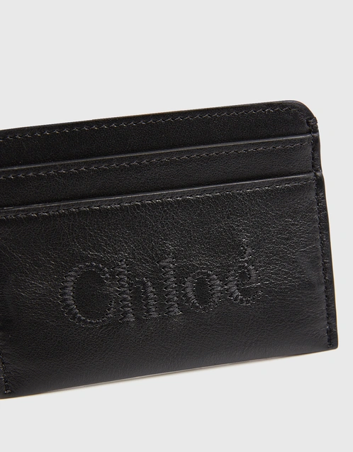 Chloé Chloé Sense Shiny Calfskin Card Holder (Wallets and Small