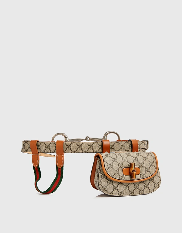 Gucci Bamboo 1947 Mini GG Canvas And Leather Belt Bag 