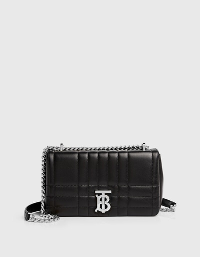 Burberry Ladies Black Quilted Leather Lola Wallet With Detachable
