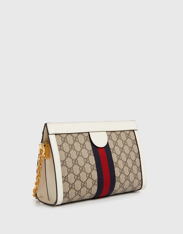 Gucci Ophidia GG Small Canvas And Leather  Crossbody Bag