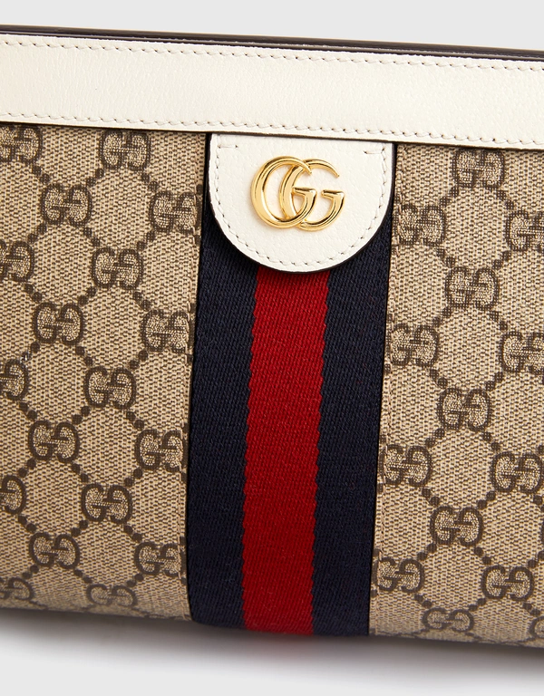 Gucci Ophidia GG Small Canvas And Leather  Crossbody Bag