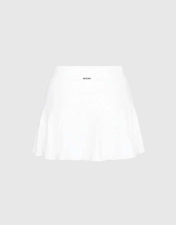 Calipso Skirt with Shorts-White