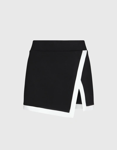 Rival 網球褲裙-Black/ White