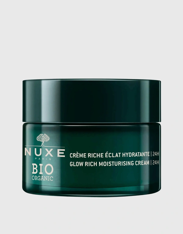 Nuxe Bio Organic Glow Rich 24H Moisturizing Day and Night Cream 50ml